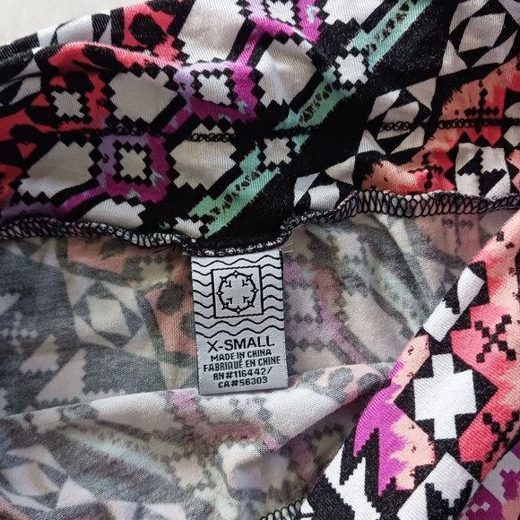 Empyre • Women Junior's Multicolor Geometric Foldable Waistband Long Max… - Picture 7 of 11